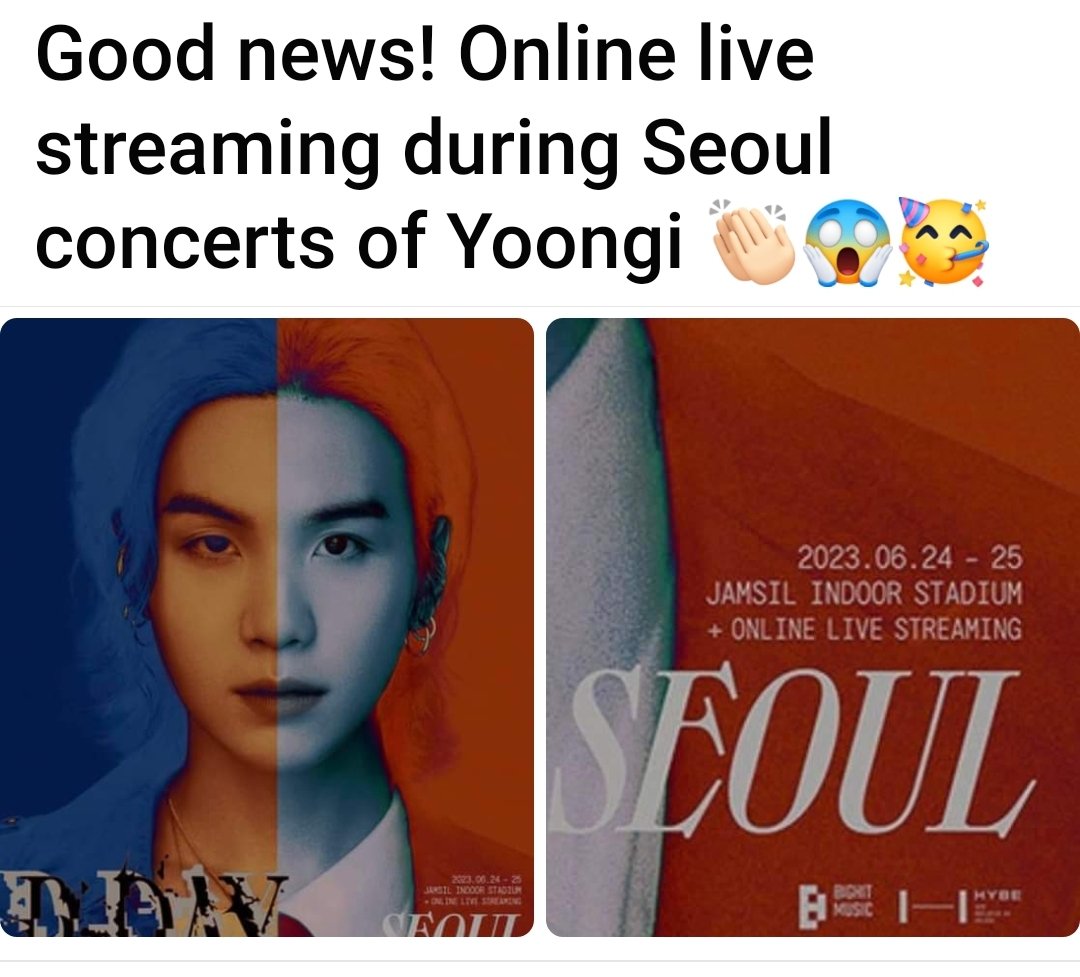 @Singa18261362 @bts_bighit The Seoul concerts will be livestreamed 💜