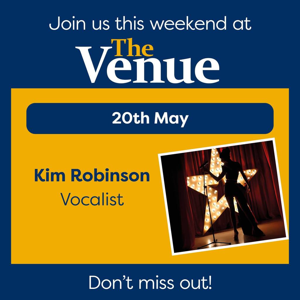 Don't forget we have the amazing Kim Robinson singing for us tonight. 
Come and join us for a fantastic night of entertainment. instagr.am/p/CsdYpOFowxx/