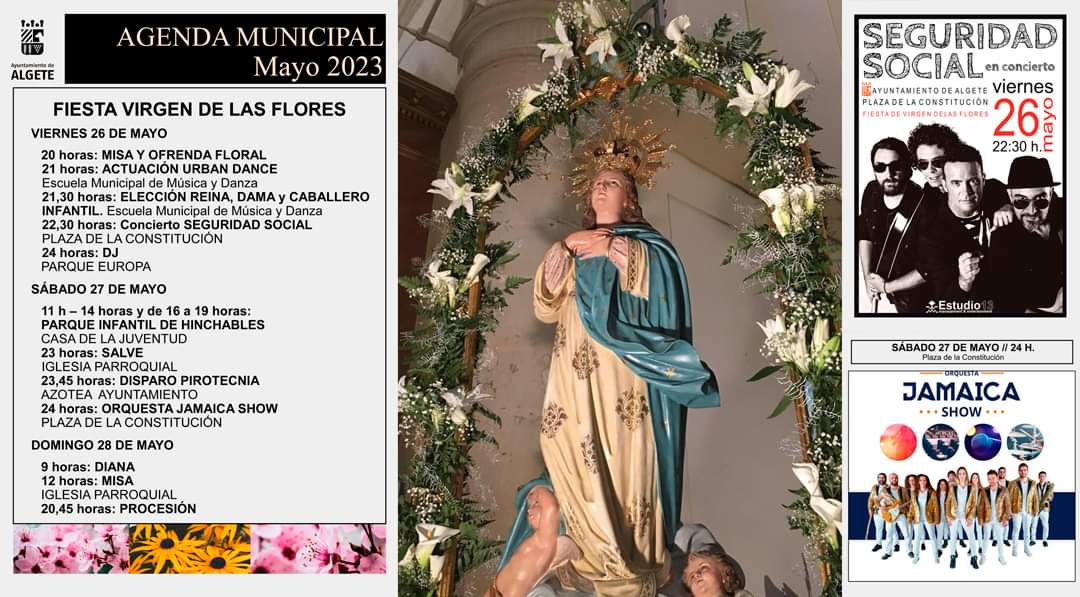 Aytodealgete's tweet photo. 💐⛪🎉 #Algete se prepara para celebrar las Fiestas de la Virgen de las Flores 2023 https://t.co/5v7UQ0khNN https://t.co/M04YXHFcc4