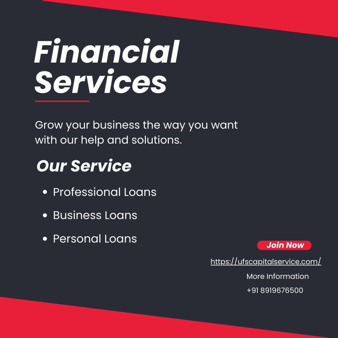 Improve your life like-wise grow your business

ufscapitalservice.com

#Loan #Finanicaladvisor #financialservices #BusinessGrowth  #financialfreedom #financialplanning #finance #financialliteracy #financialindependence   #business #personalfinance #financial