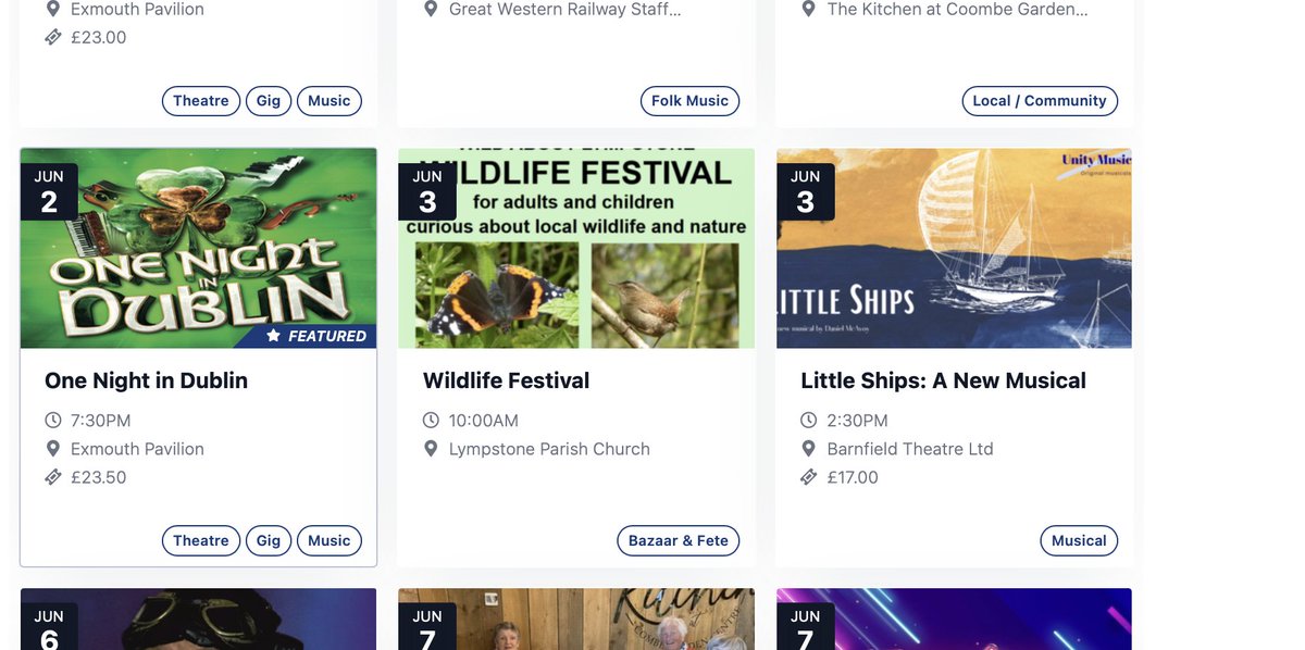 LittleShips2023's tweet image. We're very excited to be listed in "what's on" for the @sidmouthherald @exmouthjournal calendar!

Check out our event page here:
sidmouthherald.co.uk/local-events/?…

#theatre #exeter #devon #whatson #music #musicaltheatre #tickets #event #booking