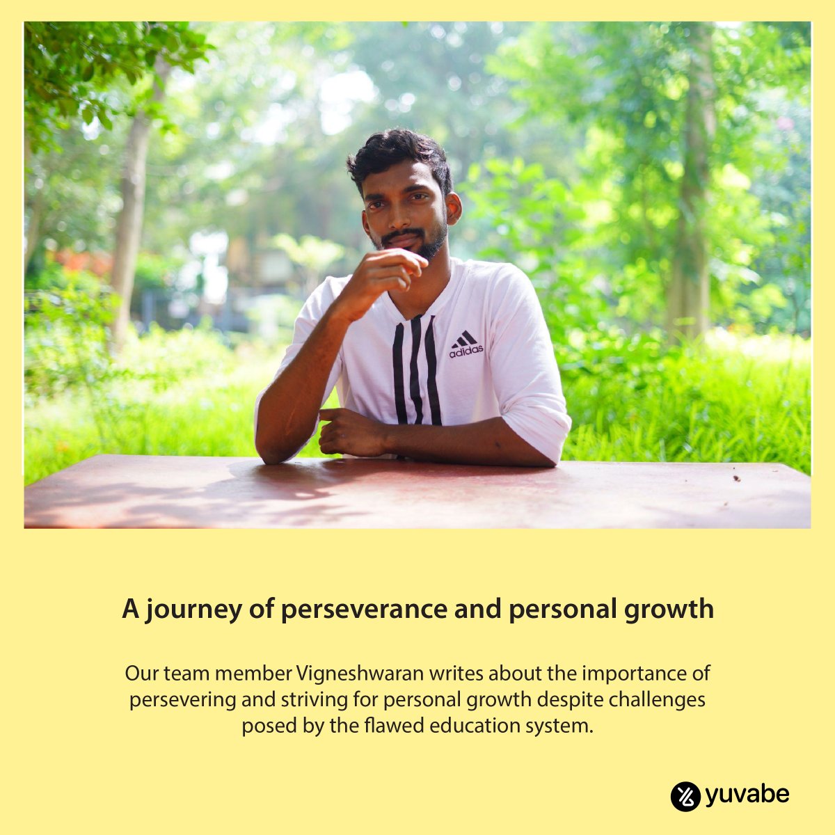 Vigneshwaran's perseverance and personal #growth journey have led him to become an inspiring member of  #yuvabe's Design and #marketing #team. To know more, click the link yuvabe.com/post/a-journey…

#workserveevolve #WSE #youth #blog
