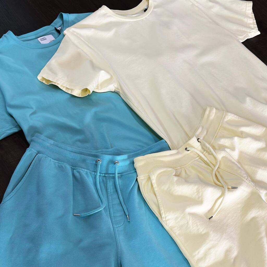 Colorful standard sets are a must for the weekends. All organic cotton and available in tees, sweats, hoods and shorts.  Be sure to visit us today. instagr.am/p/CsdUzm6AeN4/