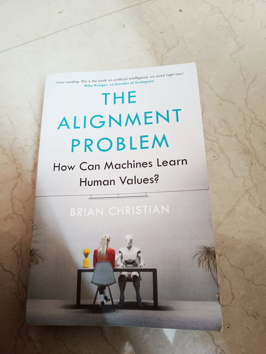 LakdawalaAliMhd's tweet photo. Reason why #BBC recent headline highlights risk of Ai :

"Sam Altman: CEO of OpenAI calls for US to regulate artificial intelligence"

Well explained in #book by @brianchristian #TheAlignmentProblem 
#WEFBookClub #OOTT #OATT #ArtificialInteligence #HumanInteligence https://t.co/HTlSj4LKtx