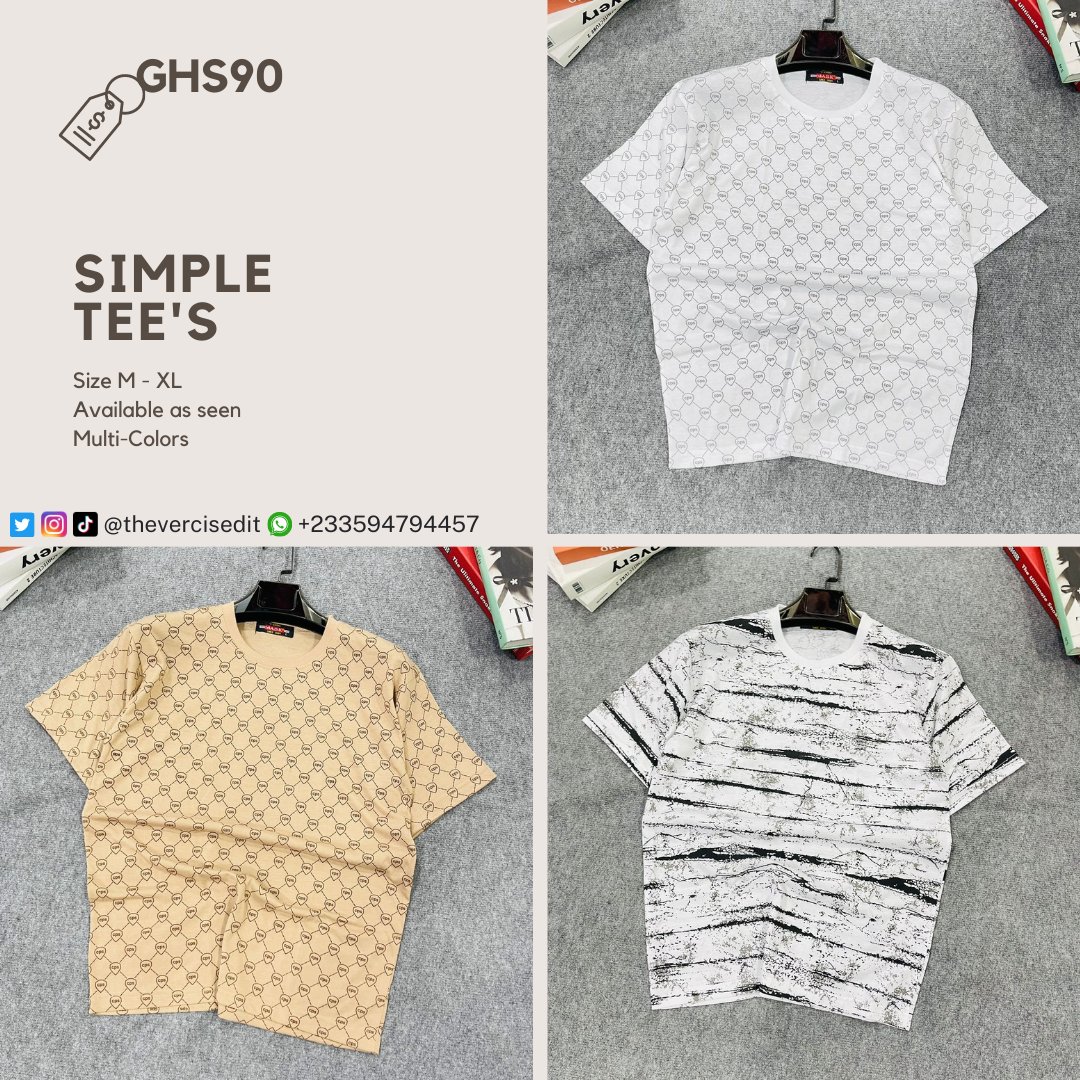 TheVercisEdit's tweet photo. Simplicity Meets Versatility with Our Simple Tees! Embrace Effortless Style and Make a Statement with Minimalist Elegance.

DM NOW TO PURCHASE.. LIKES AND RETWEETS ARE APPRECIATED https://t.co/0pudy1i6rZ