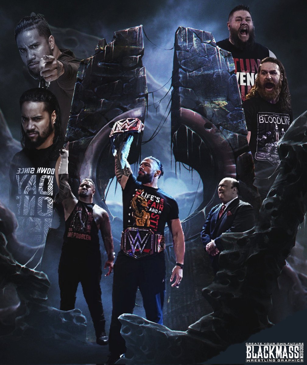 New poster ! 
Storyline of #TheBloodline !
@WWEUsos @FightOwensFight @SamiZayn @WWERomanReigns @WWESoloSikoa @HeymanHustle 
#Usos #RomanReigns #SoloSikoa #KevinOwens #SamiZayn #PaulHeyman #WWE #SmackDown #smackdownab @WWE