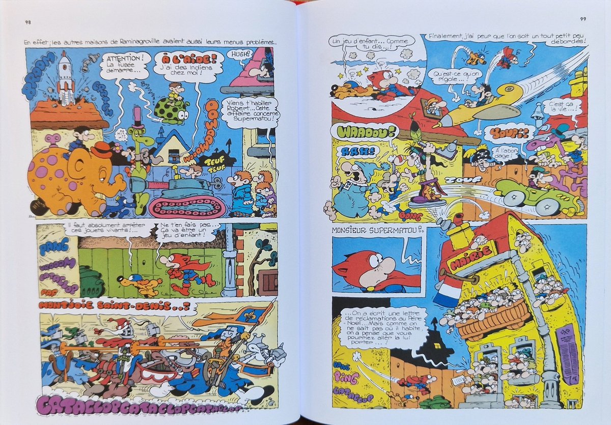 VinceBrunner's tweet photo. Les aventures de Supermatou sont enfin rééditées, le 1er tome en librairie. L'occasion de (re)découvrir l'humour de Poirier (1942-1980), ses camions qui parlent et son bébé super méchant, Agagax. Bravo à @bilitispoirier pour les couleurs et merci aux éditions Revival. https://t.co/AUJFZftPt9