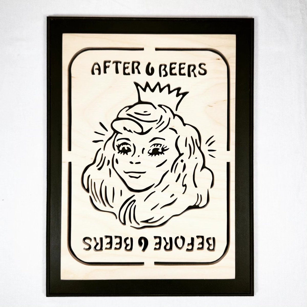 Beer ... drink responsibly (and make wise decisions). 😆👵🍺👸😂

#drinkresponsibly #beergoggles #princess #oldlady #scrollsawartist #scrollsawart #scrollsaw #woodworker #woodworking #handmadeart #handmadebrisbane #handmadeaustralia