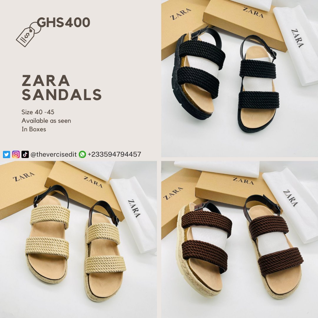 TheVercisEdit's tweet photo. Step into Fashion with Zara Sandals! Discover the Perfect Blend of Comfort and Style for Effortless Summer Vibes.

DM NOW TO PURCHASE.. LIKES AND RETWEETS ARE APPRECIATED https://t.co/zI2KV5BFDi