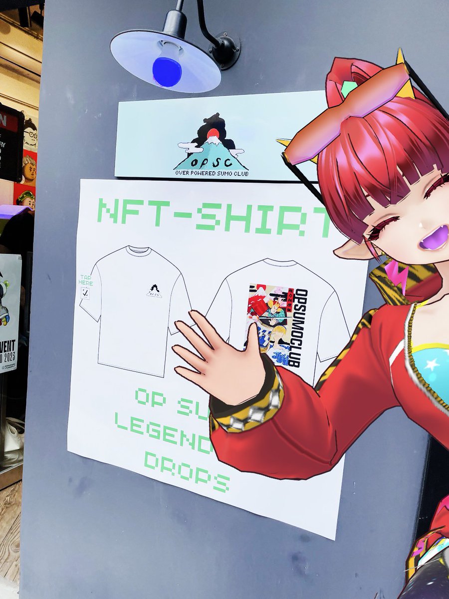 お邪魔してきました―――!!
Tシャツ、スマホにかざすだけでNFTがもらえてかつ洗濯もできるのすごい！！
<a href="/LegitimateTech/">Legitimate - The proof is in the tag.</a>
<a href="/OPSumoClub/">OP Sumo Club (✋,🤚)</a>