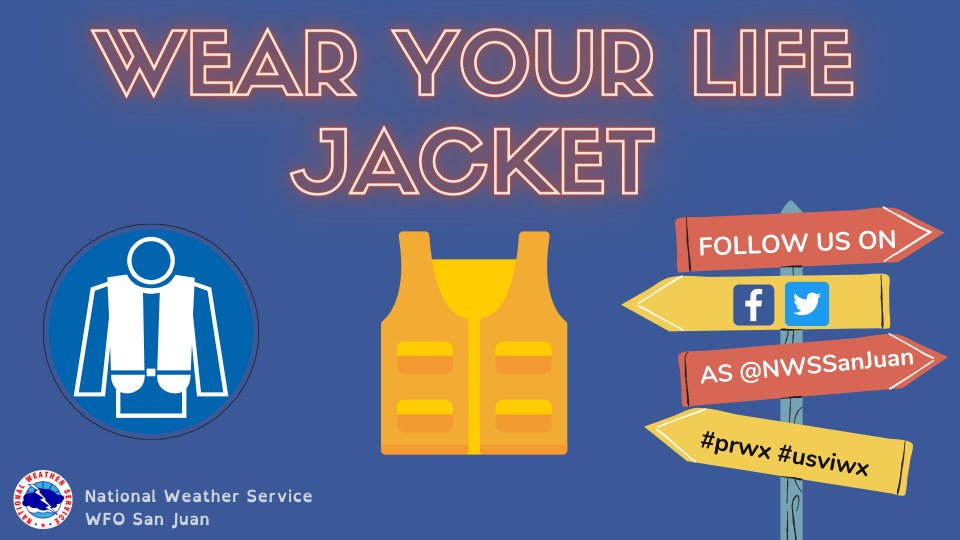 NWSSanJuan's tweet image. Always be prepared for the unexpected – wear a life jacket – and don’t only depend on your cell phone for communication.
Esté siempre preparado para lo inesperado: use un chaleco salvavidas y no dependa solo de su teléfono celular para comunicarse.
#prwx #usviwx #safeboatingweek
