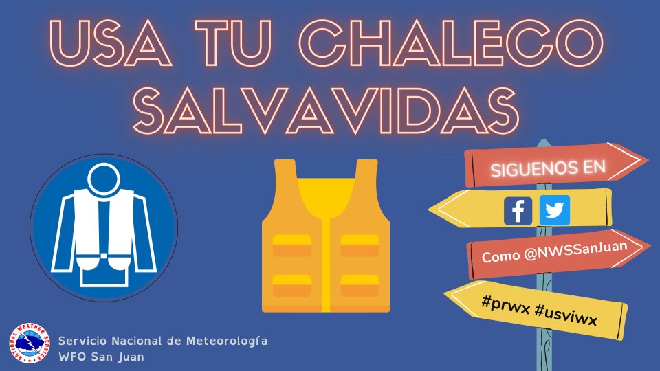 NWSSanJuan's tweet image. Always be prepared for the unexpected – wear a life jacket – and don’t only depend on your cell phone for communication.
Esté siempre preparado para lo inesperado: use un chaleco salvavidas y no dependa solo de su teléfono celular para comunicarse.
#prwx #usviwx #safeboatingweek