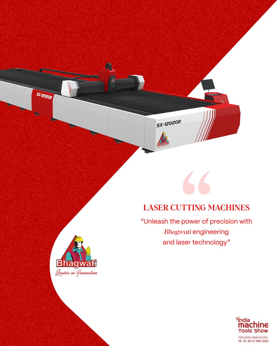 BhagwatiPvt's tweet image. Looking to take your manufacturing process to the next level? Look no further! Bhagwati Engineering and Laser Technology is here to revolutionize the way you create and fabricate with our cutting-edge laser technology.
#BhagwatiEngineering #LaserTechnology #PrecisionUnleashed