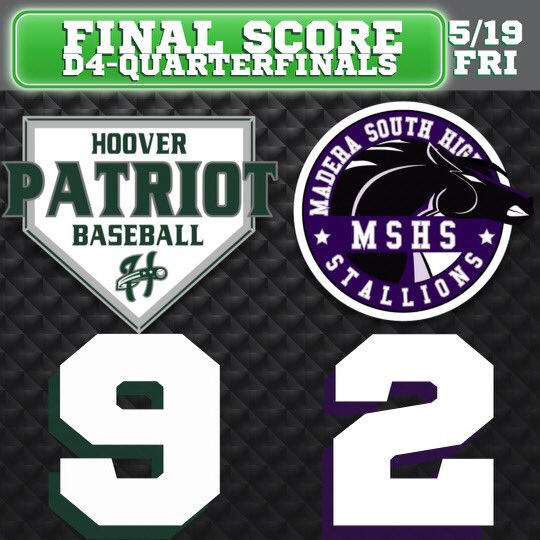 Hoover Patriots Baseball tweet media
