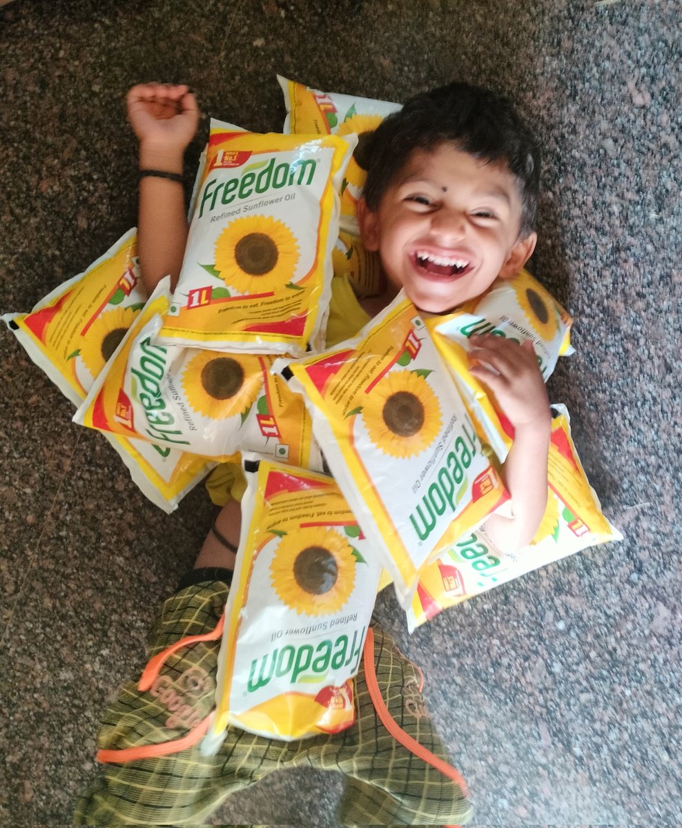 Hey @FreedomOil_In did you see this freedom baby who wants to endorse your products with full of happiness
