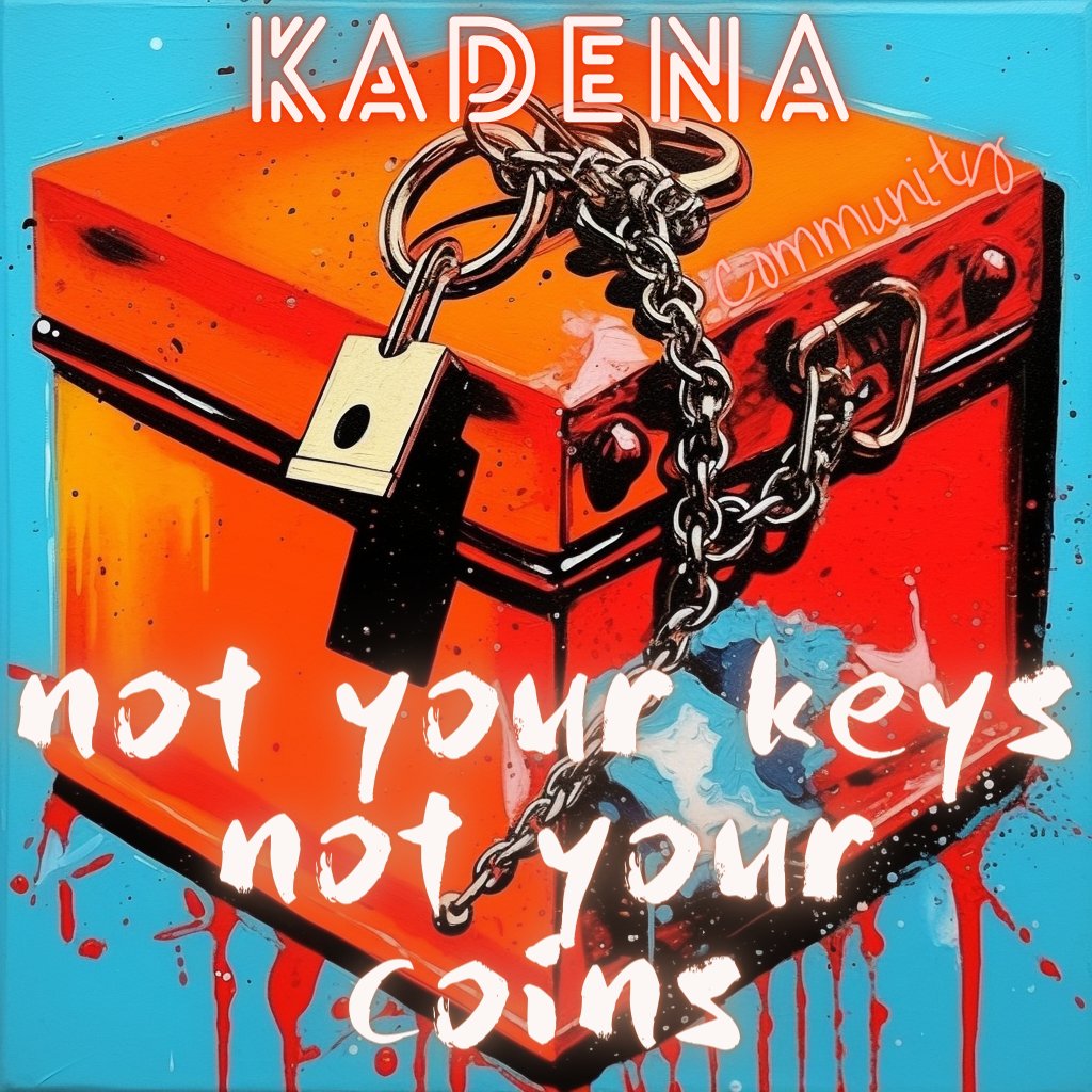 KadenaSpaceMan's tweet photo. #KadenaWallet

#Kadena $KDA #KDA 

"Not your keys, not your coins" https://t.co/Tqr9qFDXz4