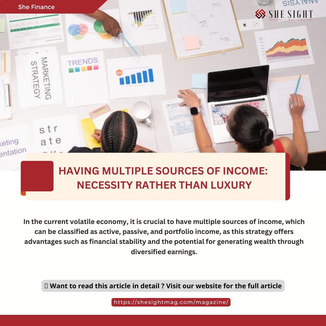 shesightdigital's tweet image. Having multiple sources of income: Necessity rather than luxury
👉 Want to read this article in detail ? Visit our website for the full article
shesightmag.com/magazine/
shesightmag.com/shesight-may-2…
 #MultipleSourcesOfIncome  #IncomeDiversity #WealthBuilding #SheSight