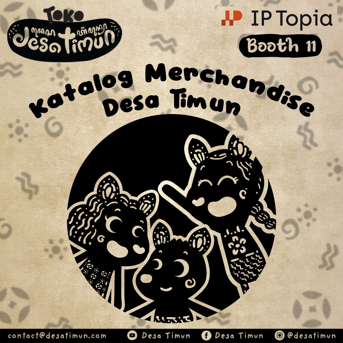 desatimun's tweet photo. Desa Timun ada di IP Topia, Cilandak Town Square mulai hari ini sampai besok! Kamu bisa beli merchandise Desa Timun secara langsung di booth kami π€©
Cek katalognya di bawah, yaa π
#desatimun #desatimunmerch #IPTopia https://t.co/C4SLftcreh