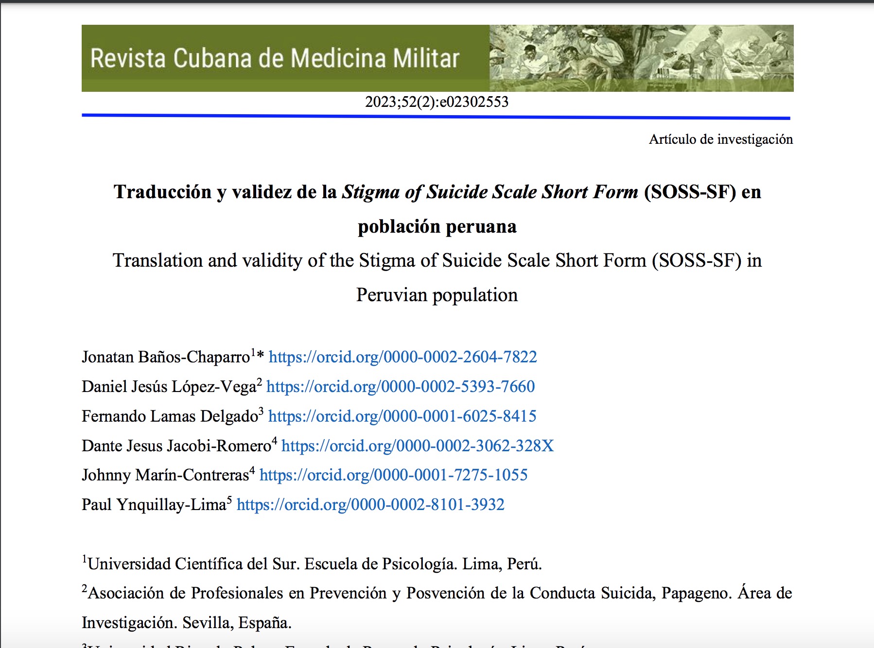 Short form traduccion sales