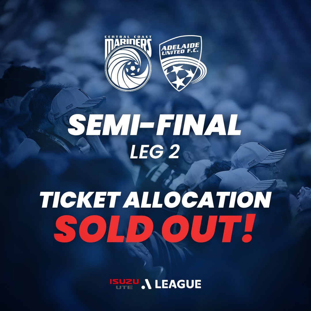 CCMariners's tweet photo. For the first time in Mariners history we are officially 𝐒𝐎𝐋𝐃 𝐎𝐔𝐓! Thank you Mariners Family! 💛💙

Get here early, have your tickets ready! 🎟

#CCMFC #Believe #WontBackDown https://t.co/ynaoPsGO9c