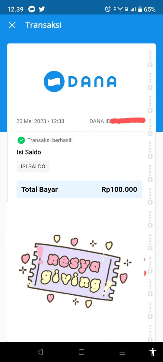 teddy42Bigwin's tweet photo. Alhamdulillah rezeki hari ini 🤲
Seneng banget win di kak Nesya pengiriman prizenya secepat kilat
Terimakasih @marsmallowie dan admin @ibcarus 
#nesyagiving 🥰 https://t.co/sk99tPYFQU