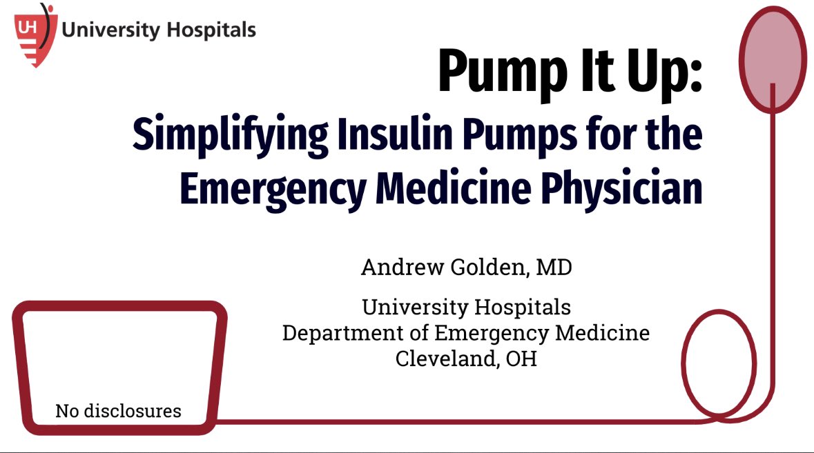 Huge shoutout to <a href="/andrewgolden44/">Andrew Golden</a> for WINNING the #SAEM23 Ignite! speaking competition with his outstanding talk on insulin pumps for the EM physician! Congratulations! We’re so very proud! #CLErising #Believeland #pumpitup