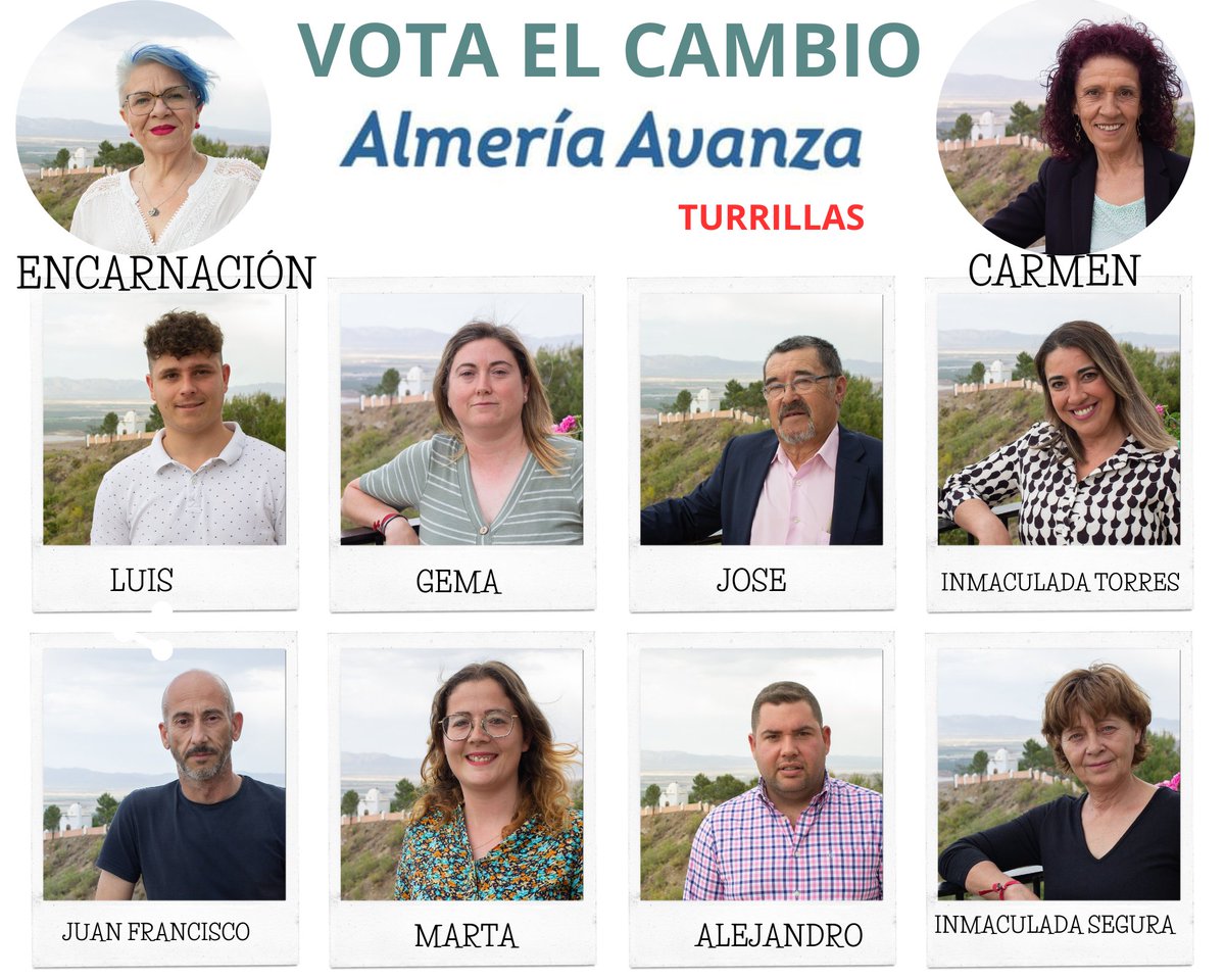 AvanzaTurrillas's tweet photo. Seguimos unidos para un futuro mejor.
Del pueblo para el pueblo
Turrilleros y turrilleras, os esperamos el 28 de mayo en la mesa para depositar vuestro voto. 
Gracias y mil gracias por tanto apoyo que nos dais, que no sois pocos. https://t.co/OQW3jocpbA