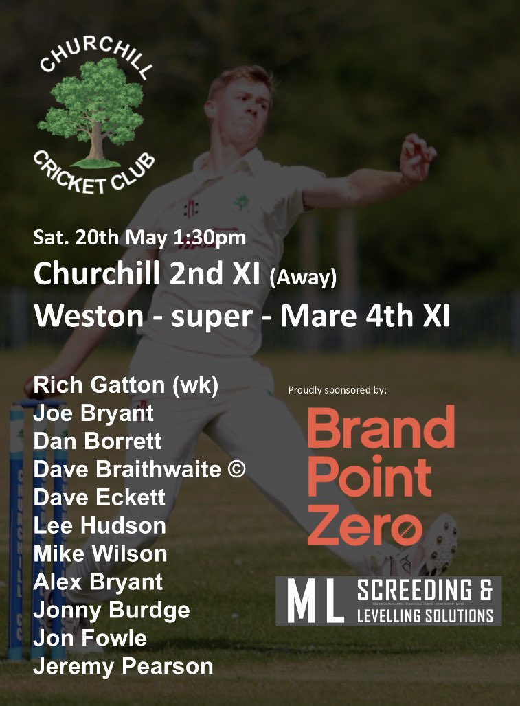 🏏Team Annoucements🏏

🌳1st XI introduce Division 3 to    🏟️The Rec🏟️ as they welcome @taunton_standrewscc A XI!

☀️2nd XI look to make it 3 on the bounce as they travel to @wsmcricketclub to take on the 4th XI!

🍻 The Bar is open at the club from 1:30pm!🍻

#UTC 🏏🌳☀️