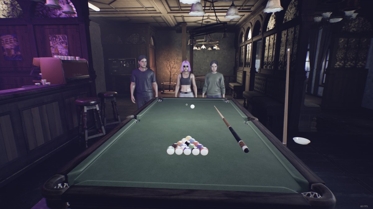 LivinADream357's tweet photo. @clockwizardgame We are begging you - Let us play pool 😂😂😂😂😂 I pet the kitty between every game already. https://t.co/QspARTOZpi