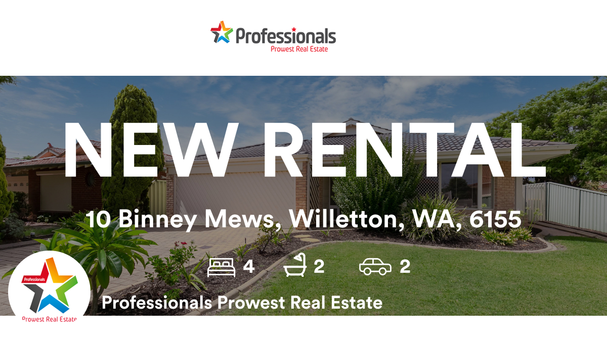Prowest_RE's tweet image. 🛌 4 🛀 2 🚘 2
📍 10 Binney Mews, Willetton, WA, 6155

Our latest available rental on RateMyAgent

rma.reviews/b5ajof225GOX

...
#ratemyagent #realestate #Professionals_Prowest_Real_Estate