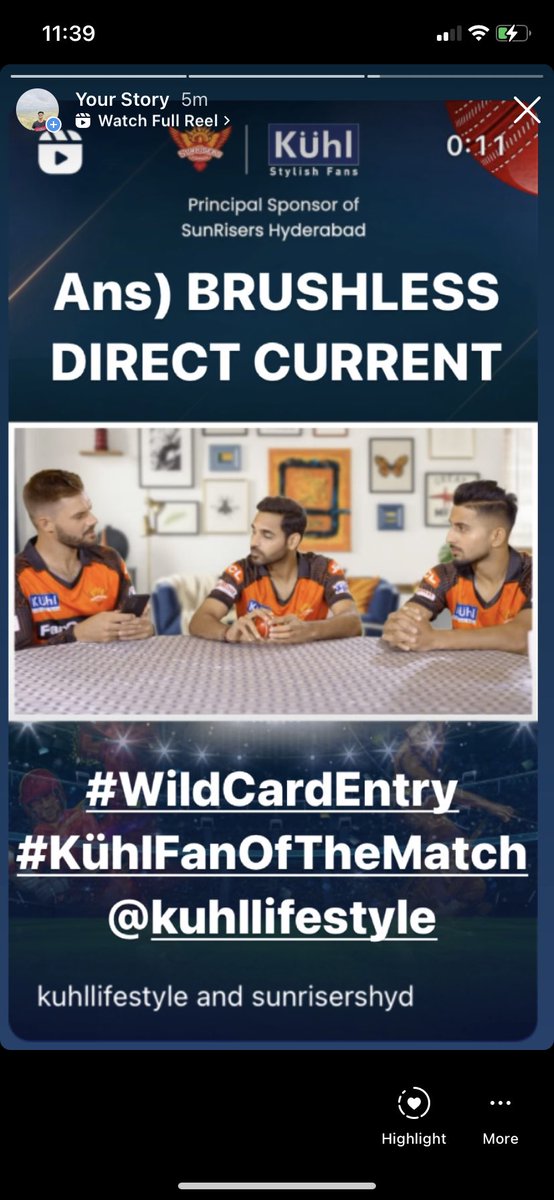 Ans) BLDC- BRUSHLESS DIRECT CURRENT 

#WildCardEntry #KühlFanOfTheMatch
 
Join 
@Chinmay1415 @NishantJain_88 @JainShantilal12 

Done team .followed all T&C .wish to win
AND MEET ORANGE ARMY 🧡🧡🧡 @Kuhl_Lifestyle