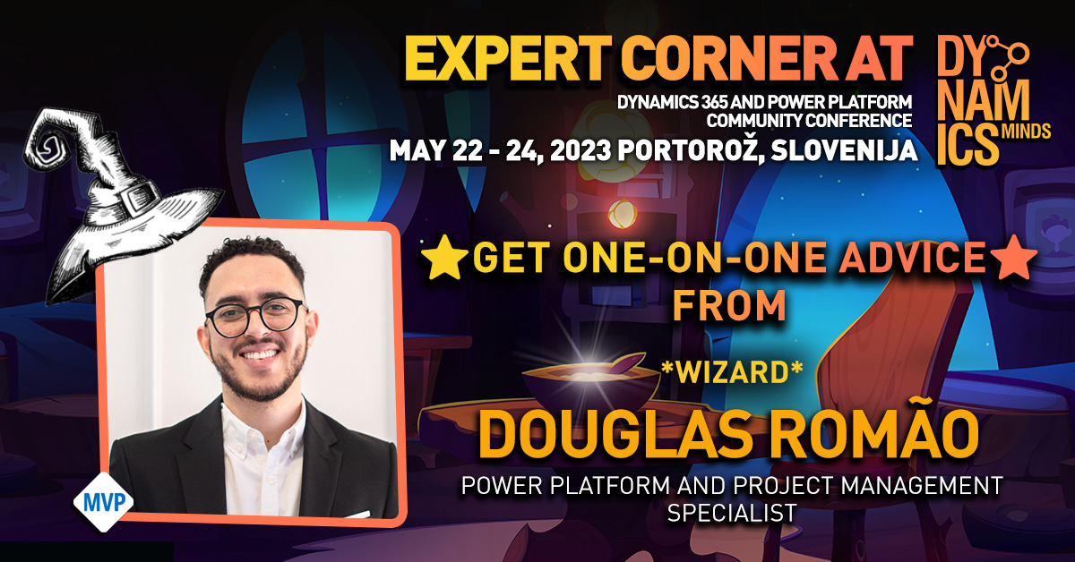 _KlemenNovak's tweet photo. 💥Expert Corner at @DynamicsMinds!
Meet #BizApps and #OfficeApps #MVP @DouglasRomao for personalized one-on-one advice 🔥.
https://t.co/YaeEEkiPyH

#dynamics365 #powerplatform #bizapps #communityconference #DynamicsMinds #ExpertCorner https://t.co/MwIdu42RMl