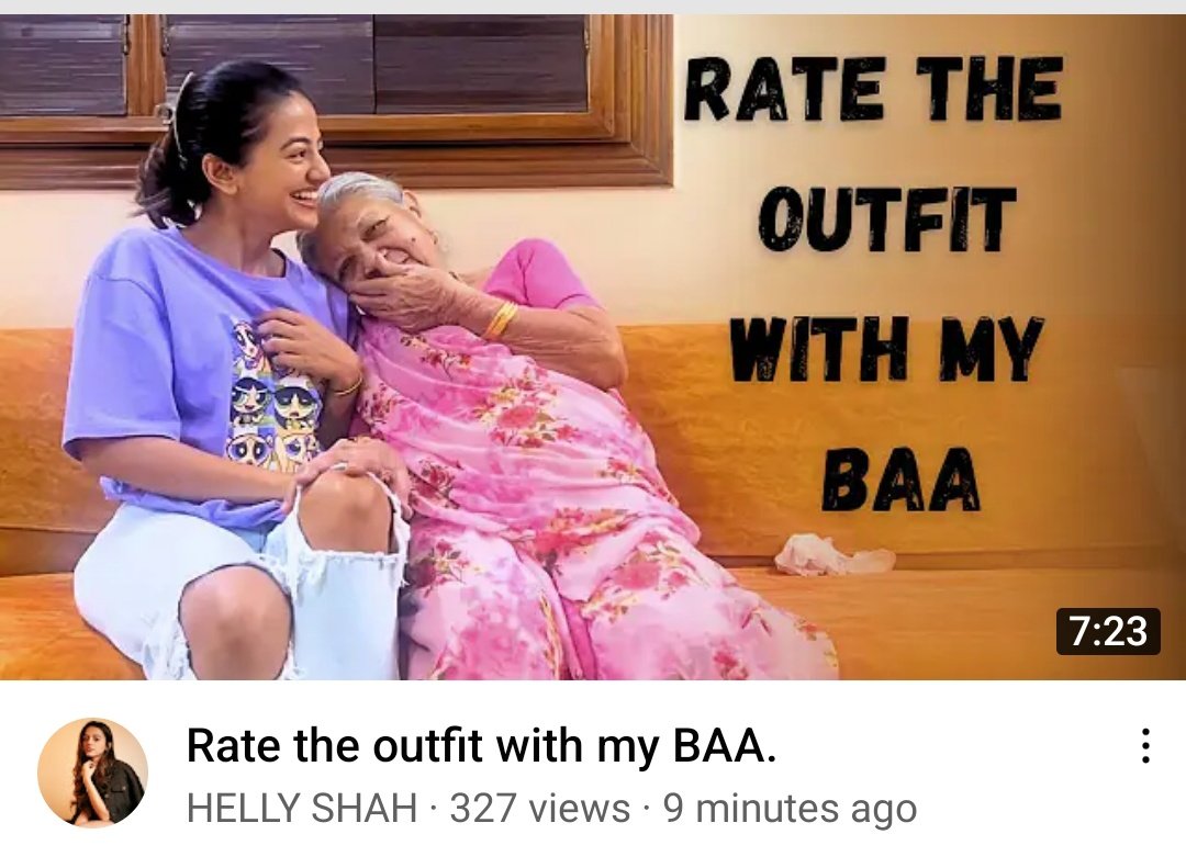 This video will be my favorite one ❤️🤌 baa is so cute 😍
Go watch this video now 👇
youtu.be/pcEJwH2kIkg
#HellyShah #HellyKeLog #HellyHolics