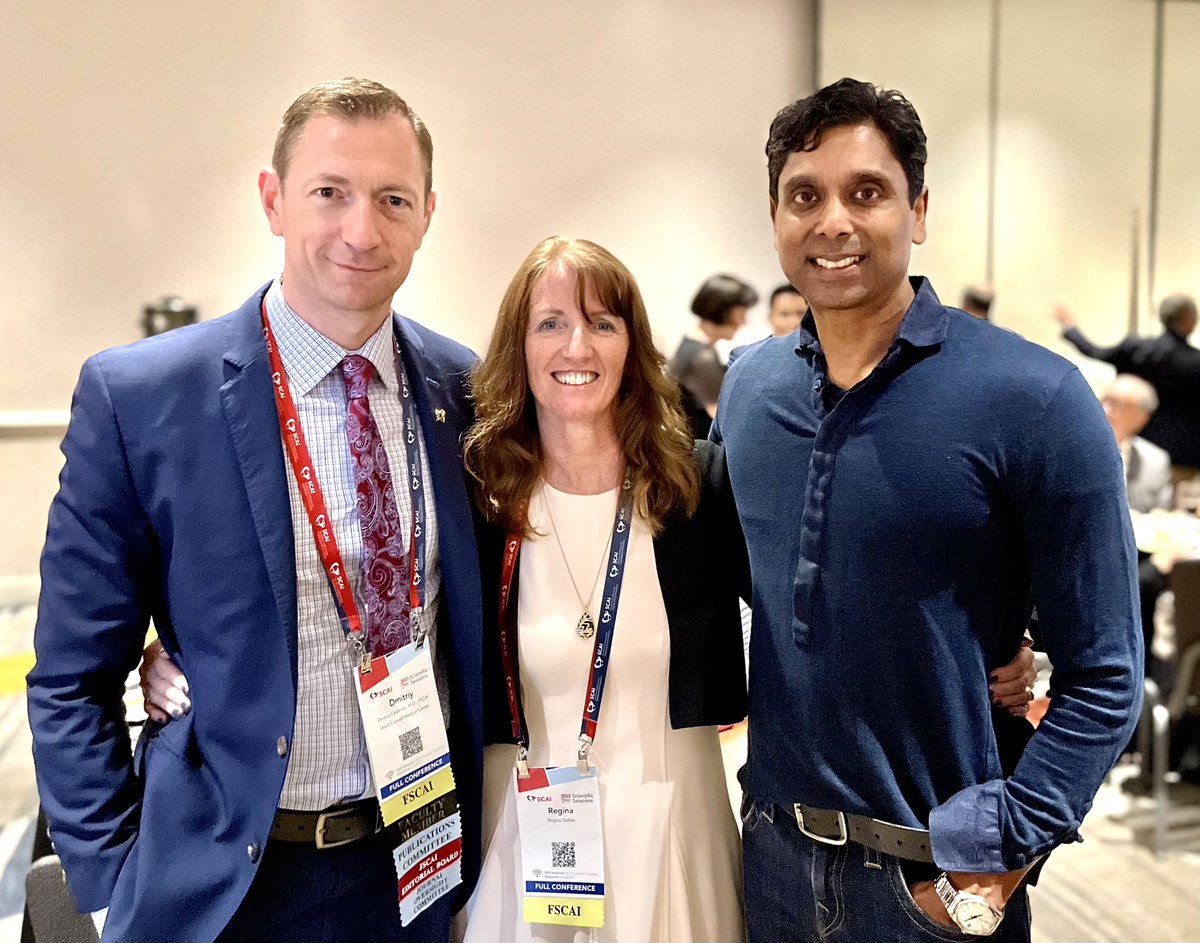 Meeting up with @GruentzigSoc friends and colleagues @DNFeldmanMD and @rdeibs at the @SCAI reception #SCAI2023.