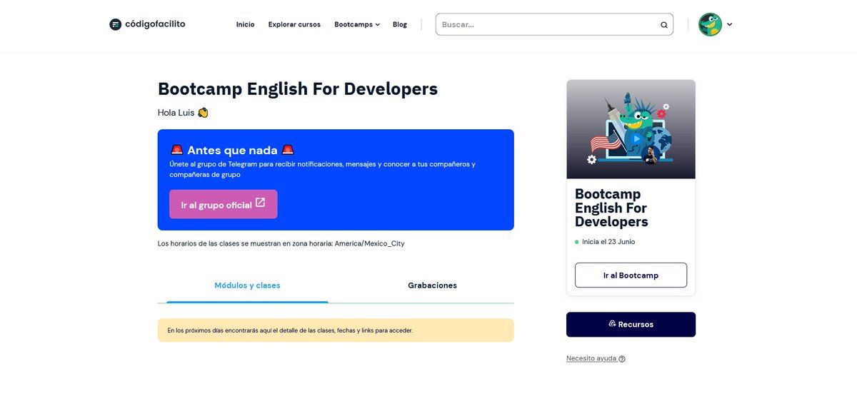 LuisEnricKe's tweet photo. Invirtiendo en el futuro @codigofacilito @darwinglish #EnglishForDevs https://t.co/hGHuttPrfK