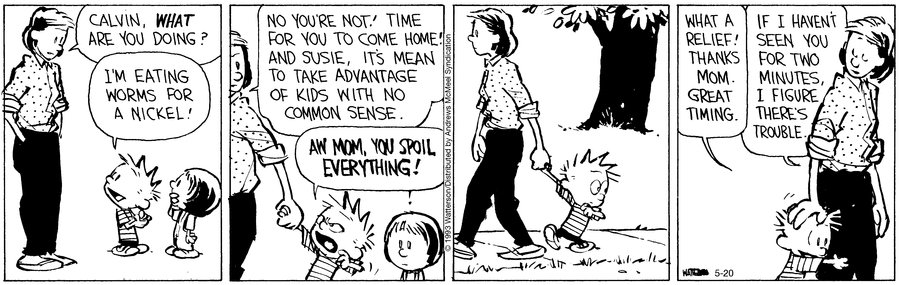 Calvin and Hobbes by Bill Watterson for Sat, 20 May 2023

#Calvin #CalvinandHobbes #Comics #DailyComics #CalvinHobbes