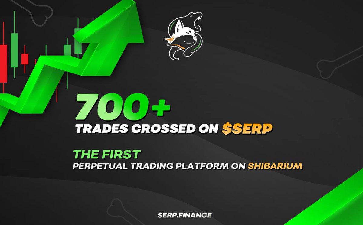 #Shibarium Perpetual’s has surpassed 700+ trades executed on the platform.

Total registered users on platform: 150+
Active users executing trades everyday: 20+