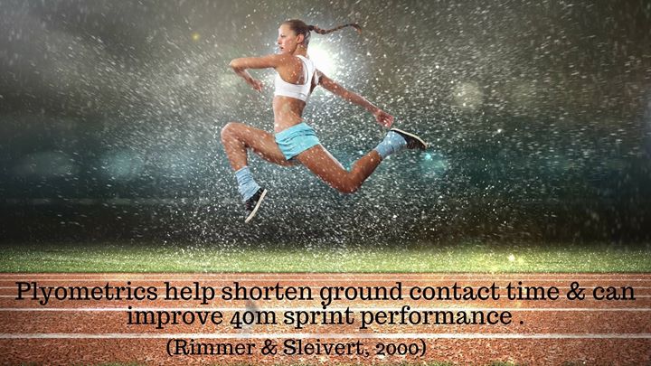Sprint-specific #plyometrics help shorten ground reaction time and can improve 40m sprint performance the same extent as