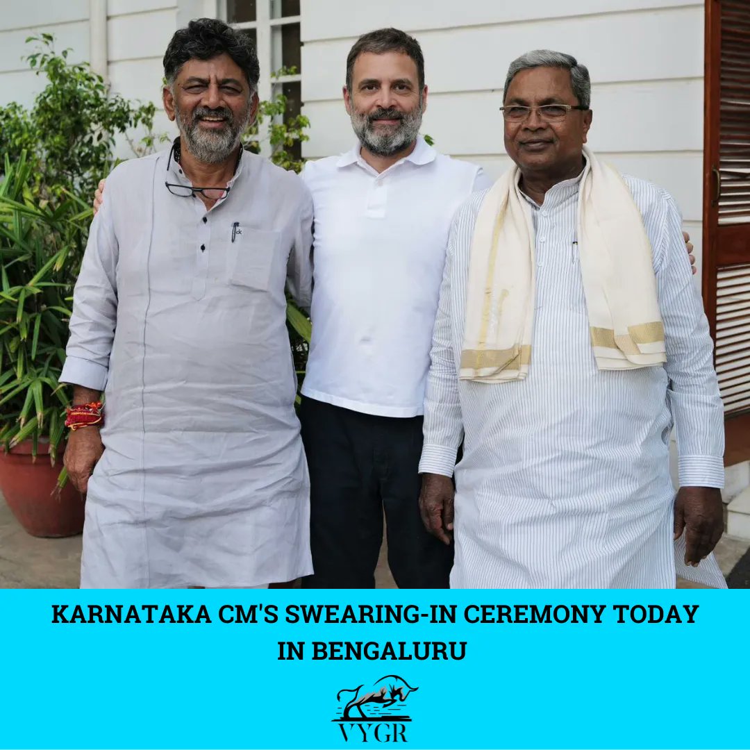 Vygrofficial's tweet photo. The Congress declared Siddaramaiah as the chief minister and DK Shivakumar as deputy chief minister, which was welcomed by the people of Bengaluru.
#KarnatakaElectionResults2023 #SiddaramaiahOathCeremony #KarnatakaElectionResults #rahulghandi #siddharamaiah #Vygr https://t.co/UCkXp6rAYx