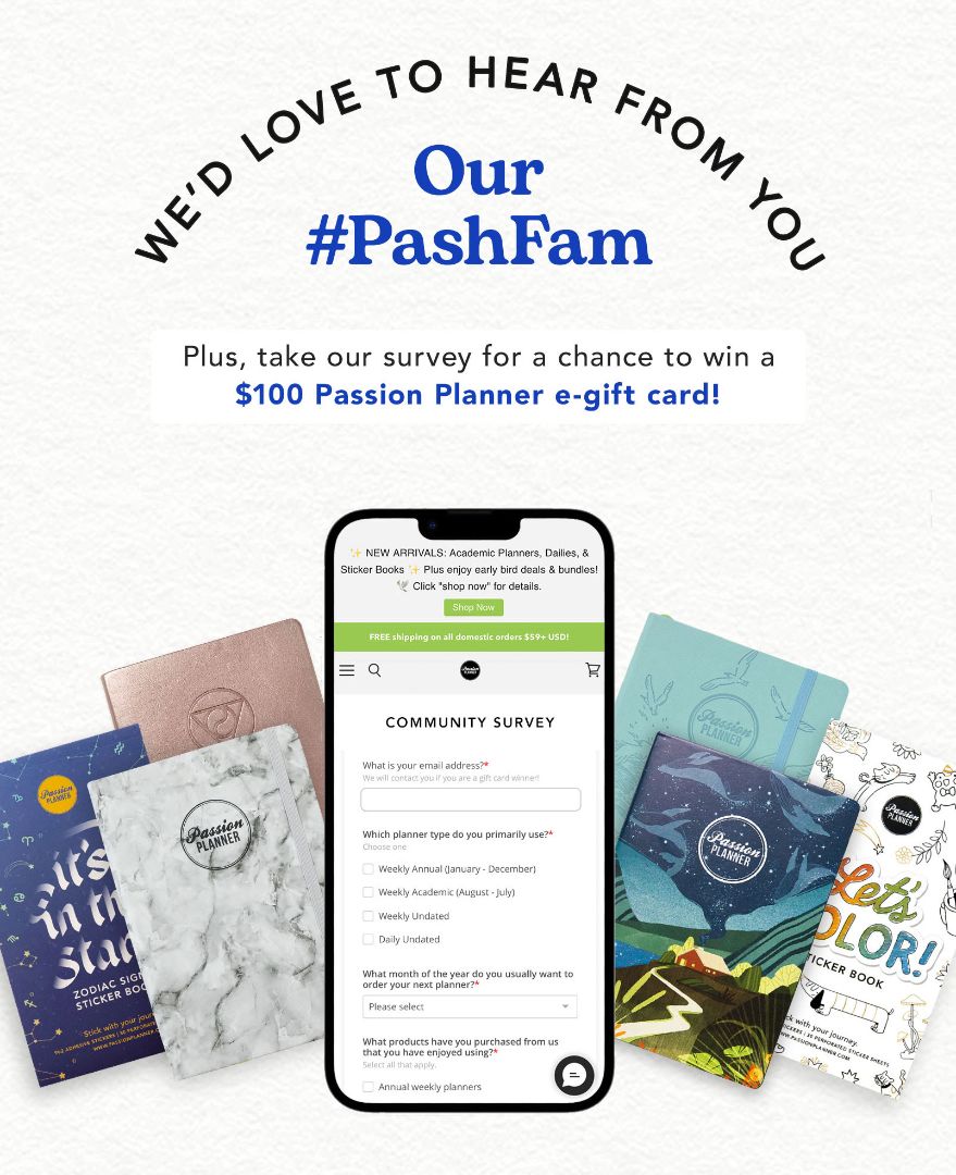Fill out @passion_planner  survey and help them find out what you love ❤️

passionplanner.com/pages/2023-cus…

#pashfam #passionplanner