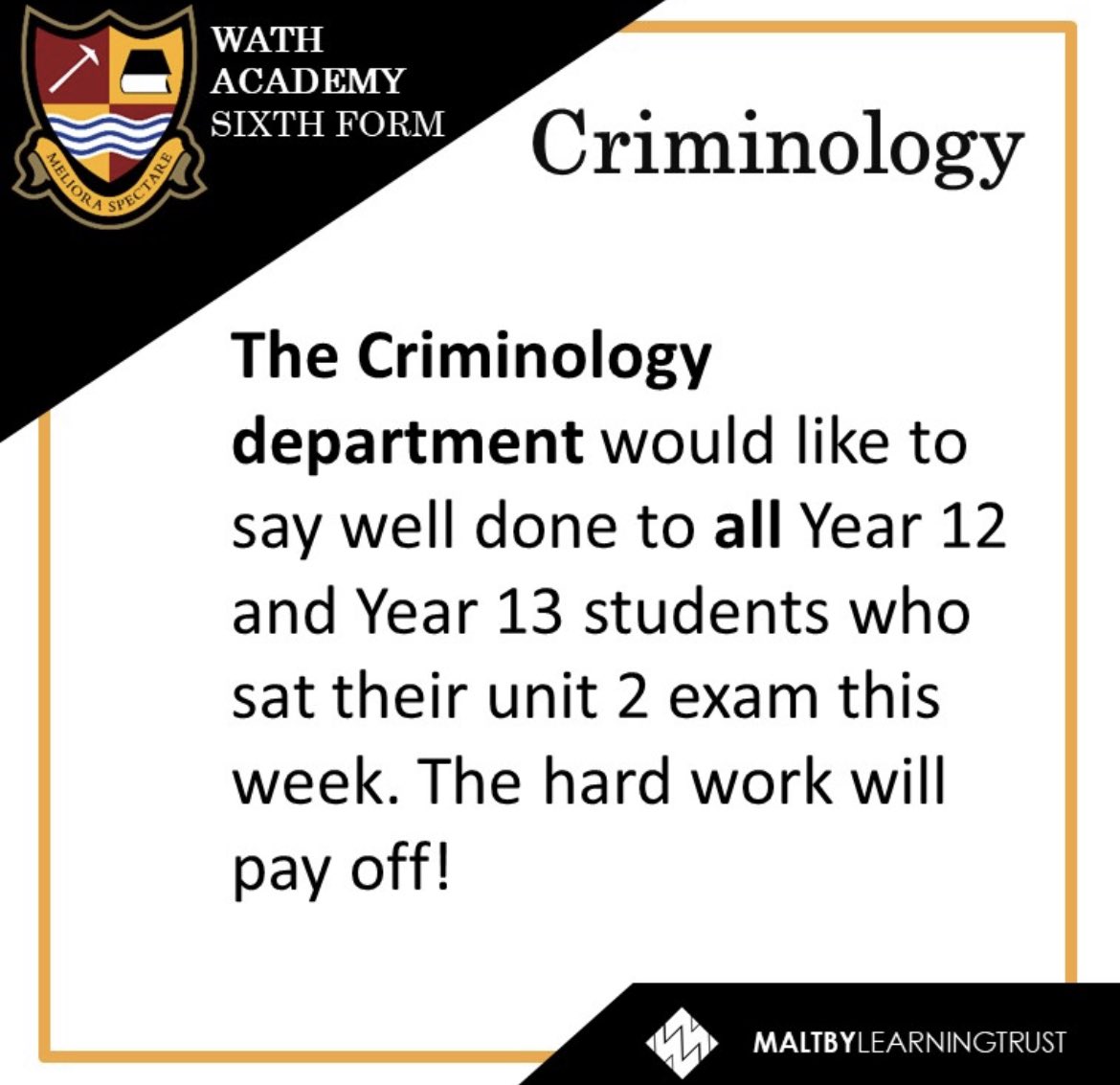 Wath_RSS's tweet photo. Our Key Stage 5 students @Wath_SixthForm have been phenomenal this week with their approach to their exams. We are already so proud of you all! #highestexpectations #NeverGiveUp #noexcuses #growthmindset ⭐️⭐️ https://t.co/QJlc40e7TH