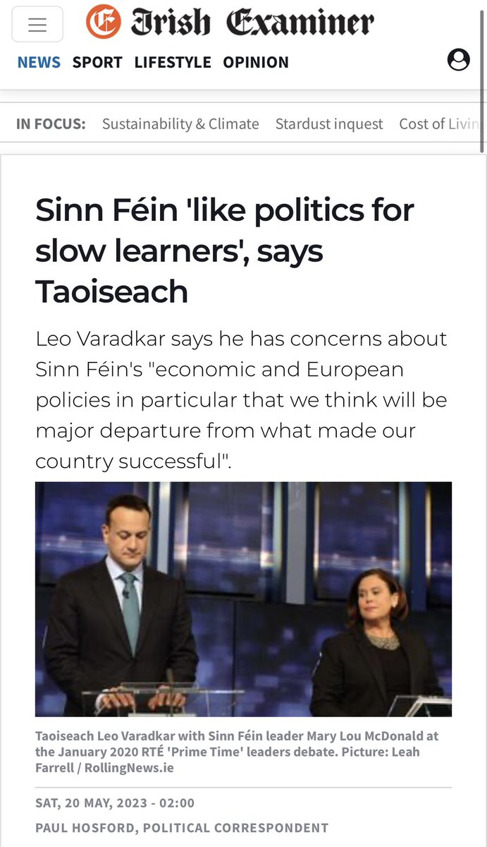 We woke up this morning to read this statement by our Taoiseach @LeoVaradkar This is a horrible #ableist slur to use to denigrate anyone. Using anyone’s disability whether physical or intellectual as a put down impacts us all in the disabled community. Once again we are the