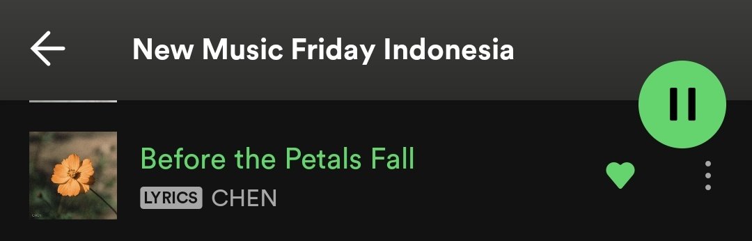 ForChenUnion's tweet photo. You can listen to #BeforeThePetalsFall by #CHEN through these Spotify Playlists!
KimBops! (839k likes)
https://t.co/mtKIvnF6y1
New Music Friday Indonesia (163k likes)
https://t.co/mgx51Bvgfh
K-pop Ballad Hits (352k likes)
https://t.co/9EcXTXX9KP
#CHEN_BeforeThePetalsFall #첸 https://t.co/UX01Zkek8E