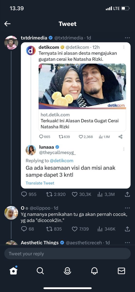 firdamerdeka's tweet photo. Masya Allah suka sama replies kakak ini dan kakak2 netijen lainnya 🫶🏻
Because marriage life is gonna be like this 👌🏼 https://t.co/QYHElDRvw8