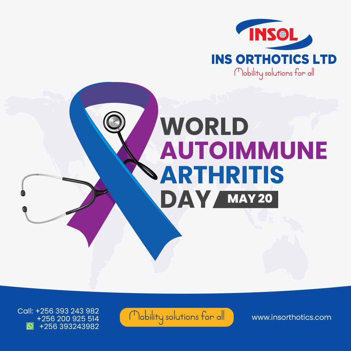 Today is World Autoimmune Arthritis Day, a time to raise awareness about autoimmune and autoinflammatory diseases commonly associated with arthritis. 
Uniting for Stronger Joints: Embracing Life Beyond Arthritis.
 #WorldAutoimmuneArthritisDay #AutoimmuneArthritisDay