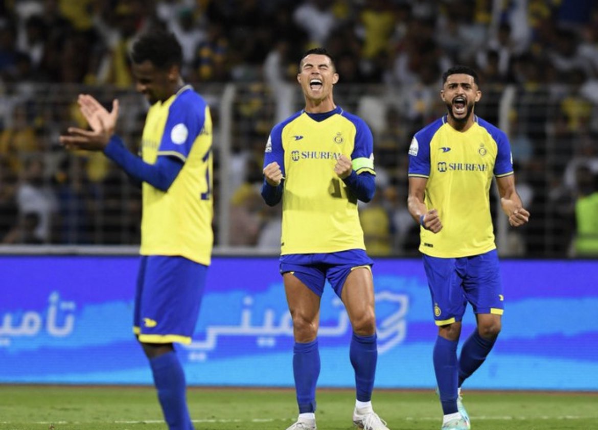 taghredmajjid's tweet photo. Trust in you!💛💙@Cristiano
The power of your presence 
Trust of all the team
@sultan_ghannam @talisca_aa @LAJAMI_78 @fateel3 @ali_eto @MaduAbdullah @alamre_55 
@Alkaibari_A @etoo__99 @ali_eto
@A_ghareeb29 @NAlaqidi @agustinrossi01 
Luiz Gustavo

God willing 🥹🙏🏼🏆
#كلنا_النصر https://t.co/sKZe7gO7Je