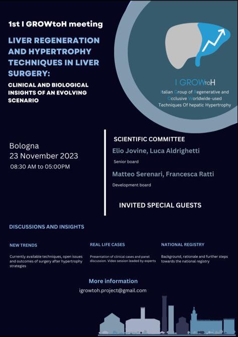 Matteo Serenari (@mserenari85) on Twitter photo 🚨Don’t miss the 1st I GROWtoH meeting on liver regeneration and hypertrophy techniques. Further details and program available soon!For more info ➡️ igrowtoh.project@gmail.com
<a href="/FrancescaRatti3/">Francesca Ratti</a> <a href="/Aicep4/">AICEP</a> <a href="/LiverSurgSanRaf/">Chirurgiaepatica.SanRaffaele</a> <a href="/RussolilloNadia/">Nadia Russolillo</a> <a href="/Giammatwit/">Giammauro Berardi</a> <a href="/ARuzzenente/">andrea ruzzenente</a> <a href="/EAHPBA/">E-AHPBA</a> <a href="/JovineElio/">Elio Jovine</a> 🚨Don’t miss the 1st I GROWtoH meeting on liver regeneration and hypertrophy techniques. Further details and program available soon!For more info ➡️ igrowtoh.project@gmail.com
<a href="/FrancescaRatti3/">Francesca Ratti</a> <a href="/Aicep4/">AICEP</a> <a href="/LiverSurgSanRaf/">Chirurgiaepatica.SanRaffaele</a> <a href="/RussolilloNadia/">Nadia Russolillo</a> <a href="/Giammatwit/">Giammauro Berardi</a> <a href="/ARuzzenente/">andrea ruzzenente</a> <a href="/EAHPBA/">E-AHPBA</a> <a href="/JovineElio/">Elio Jovine</a>