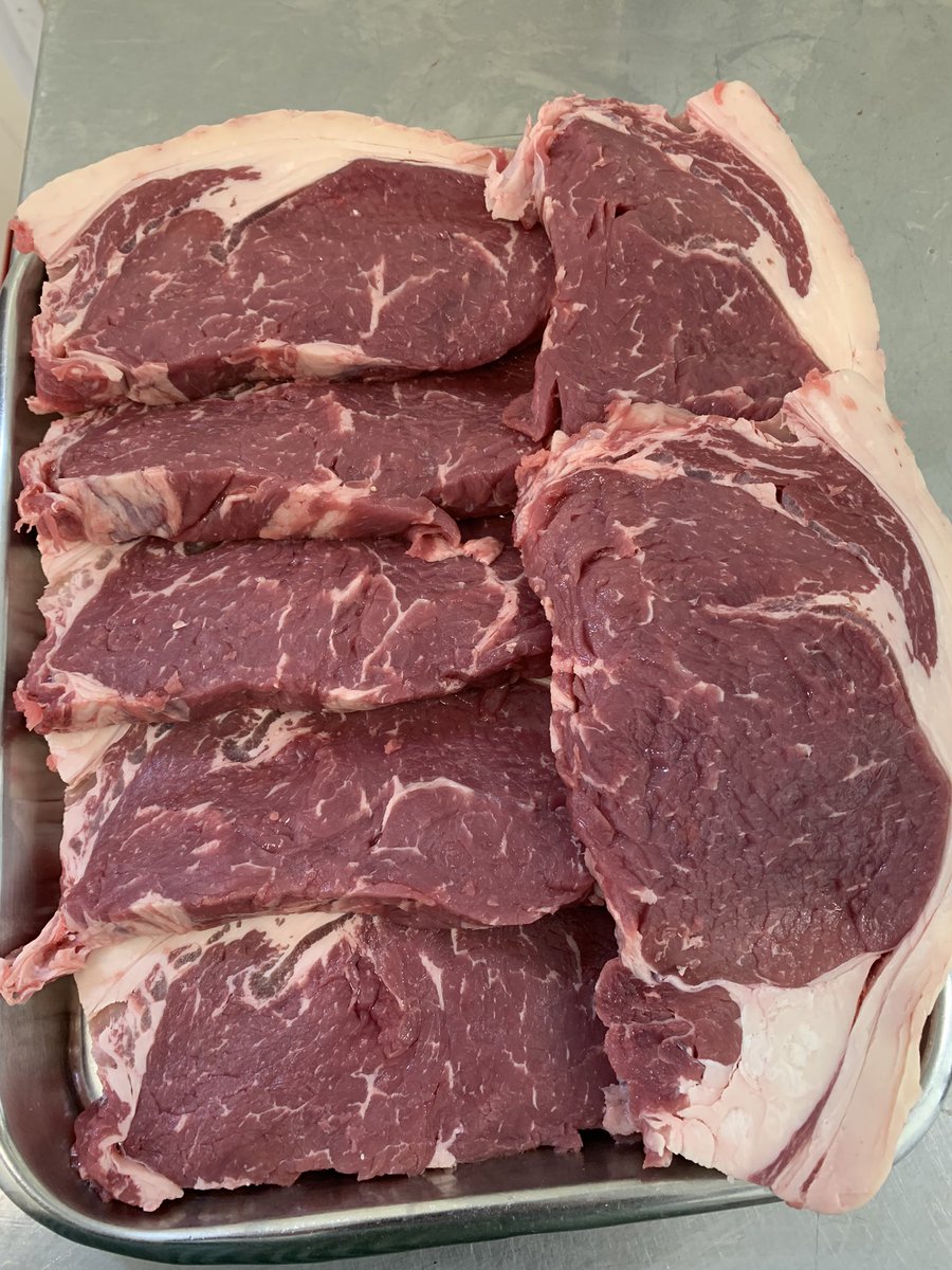 Bore da 🏴󠁧󠁢󠁷󠁬󠁳󠁿. Good morning. The view from the block cutting some stunning extra mature #sirloinsteaks  sourced from <a href="/DolgamCampsite/">Dolgam Camping</a> #capelcurig