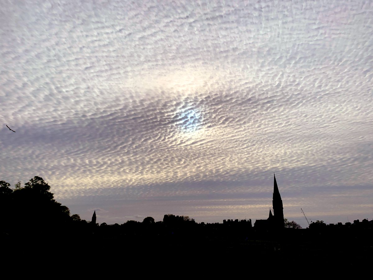 Interesting clouds last night #bruntsfieldlinks #edinburgh