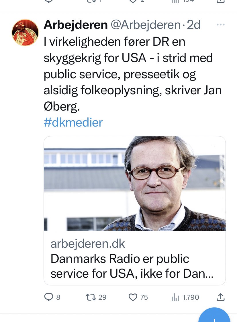 1/ Dark times for Denmark and Nordic region as politicians march to WWIII. 

Critics of the Zelensky regime banned, while state broadcaster “is waging a shadow war for the United States - contrary to public service, press ethics all-round public education” #VassalState